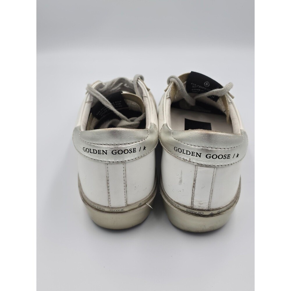 Golden Goose Hi Star White Pink Star Sneakers Women's 6 EU 36 Italy Leather - Picture 4 of 9